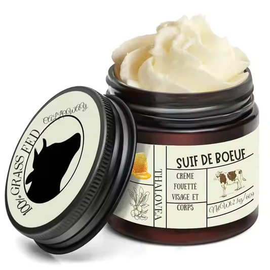 TALLOW Crème Fouettée Hydratante – Tallow Naturel – Thalovéa